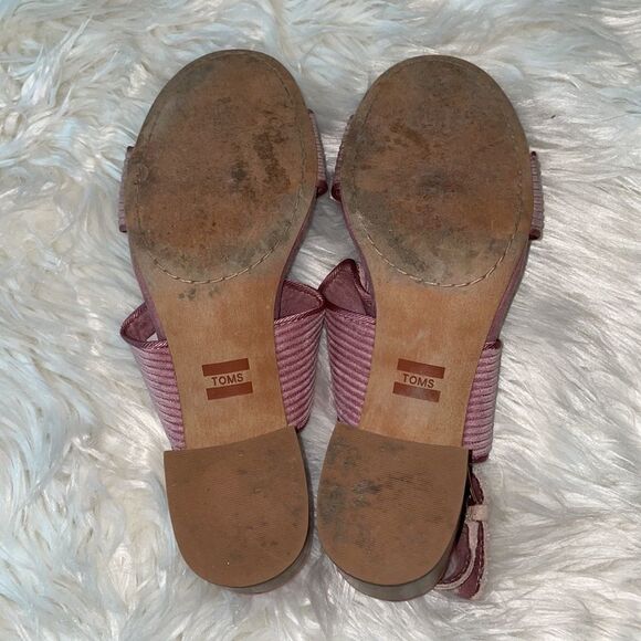 Toms Poppy Mauve Corduroy Sandals - Picture 9 of 10
